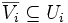 \overline{V_i} \subseteq U_i