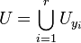 U = \bigcup_{i=1}^r U_{y_i}